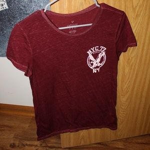 Maroon American Eagle Shirt